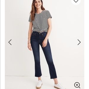 NWT! Madewell Cali Demi-Boot Jeans. Size 28 tall